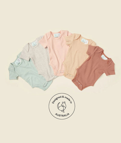 ergoPouch Australia Bodywear Short Sleeve Bodysuit 0.2 TOG - Sage