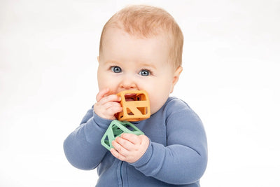 Malarkey Kids Stack N Chew 4 Pack Mini Cubes - Earthy