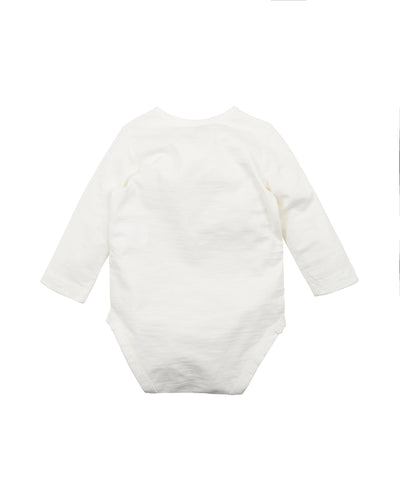 Fox & Finch Painterly Long Sleeve Bodysuit - Cream