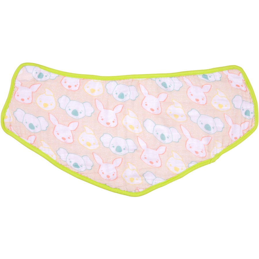 Playgro Fauna Friends Reversible 2 in 1 Bib to Burp Cloth 2 Pack