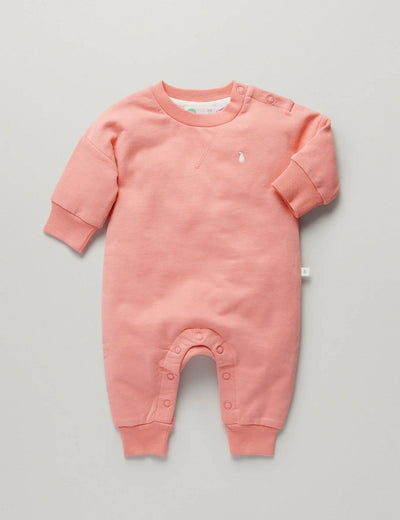 Little Green & Co Core Track Onesie - Peach