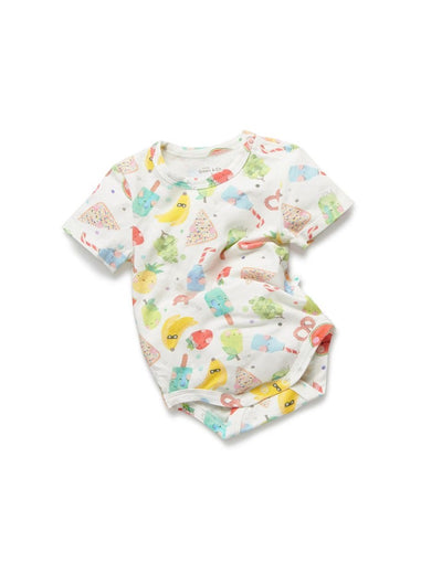 Little Green & Co Jersey Short Sleeve Bodysuit - Summer Yums
