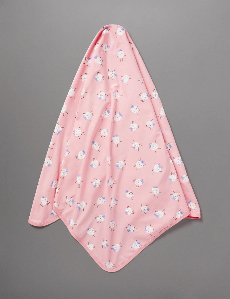 Little Green & Co Jersey Wrap - Strawberry Yoga