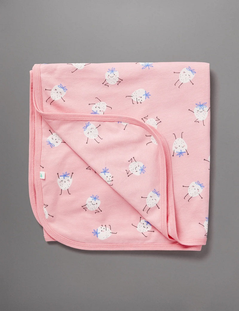 Little Green & Co Jersey Wrap - Strawberry Yoga