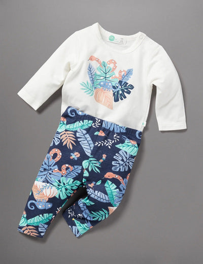 Little Green & Co Bodysuit & Legging Set - Rainforest
