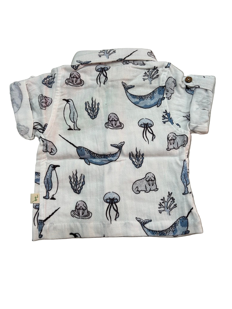 Tiny Twig Gandhi Shirt - Atlantis