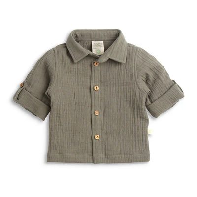 Tiny Twig Gandhi Shirt - Sage Crinkle