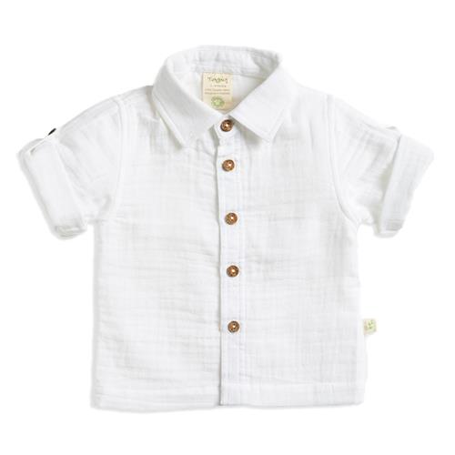 Tiny Twig Gandhi Shirt - White Crinkle