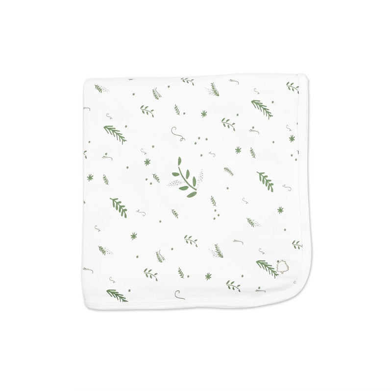 Texas Oak Green Leaves Baby Blanket - Green Leaves Print
