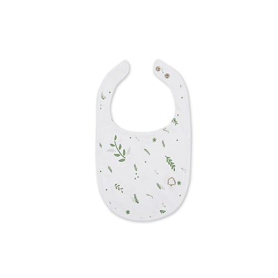 Texas Oak Green Leaves Bib - Green Leaves Print