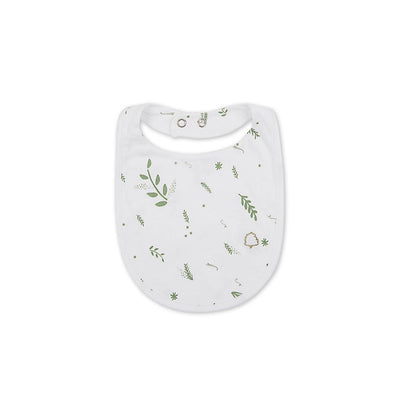Texas Oak Green Leaves Bib - Green Leaves Print