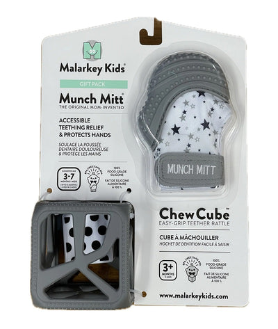 Malarkey Kids Gift Pack - Mitten & Cube - Grey