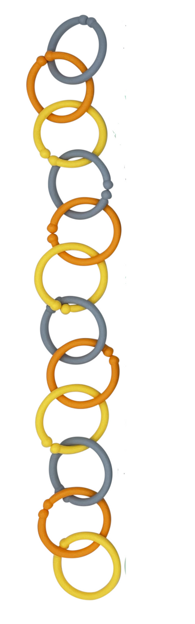 Winibeads Blue/Orange/Yellow Happy Hoops 12 Pack