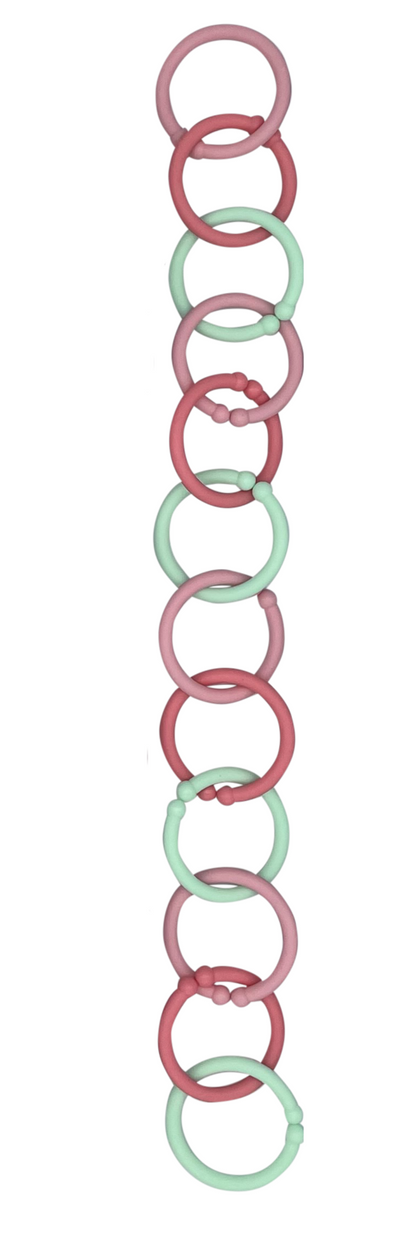 Winibeads Mint & 2 Tone Pink Happy Hoops 12 Pack