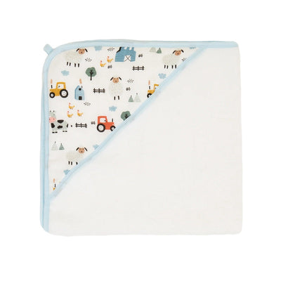 All 4 Ella Baby Hooded Towel - Barnyard