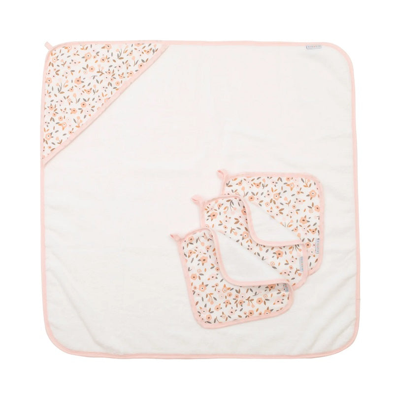 All 4 Ella Baby Hooded Towel - Floral Bouquet