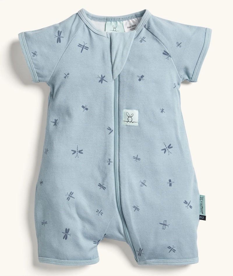 ergoPouch Australia Short Sleeve Layer 0.2 TOG - Dragonflies