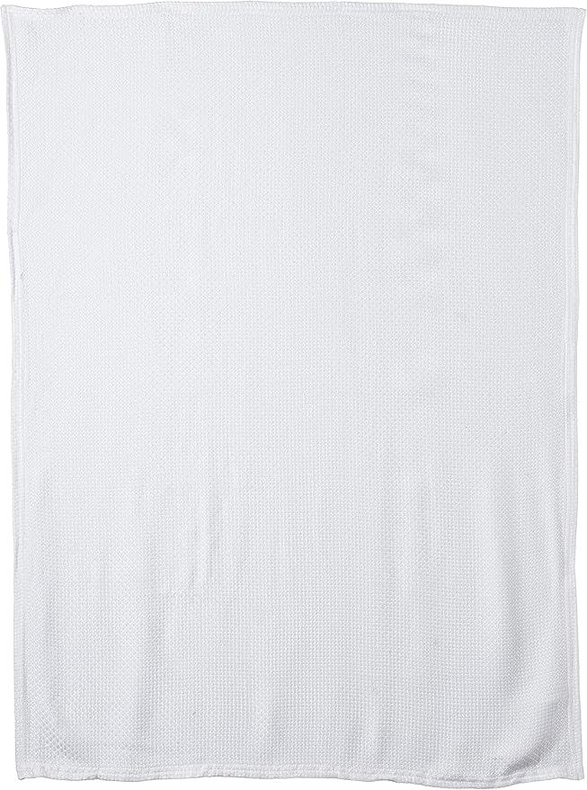 Playgro Home Bamboo Basket Weave Blanket White