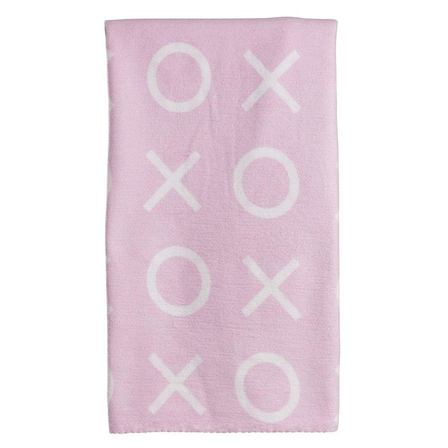 Playgro Home Brushed Blanket - Hugs And Kisses Pink