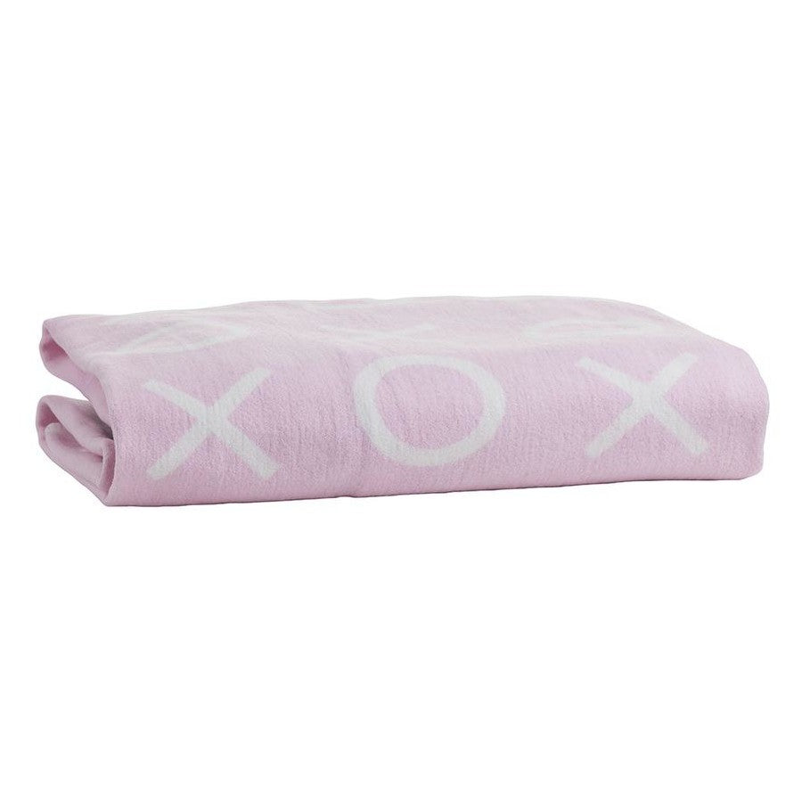 Playgro Home Brushed Blanket - Hugs And Kisses Pink