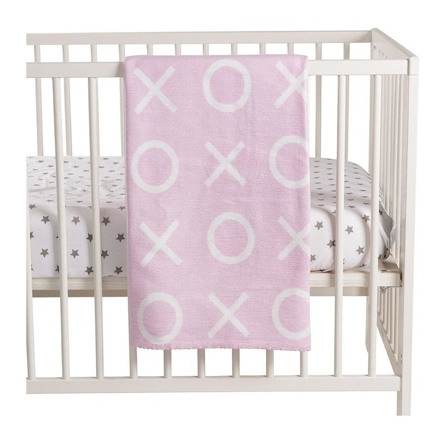 Playgro Home Brushed Blanket - Hugs And Kisses Pink