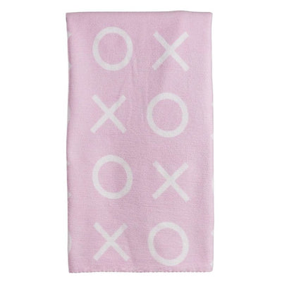 Playgro Home Brushed Blanket - Hugs And Kisses Pink