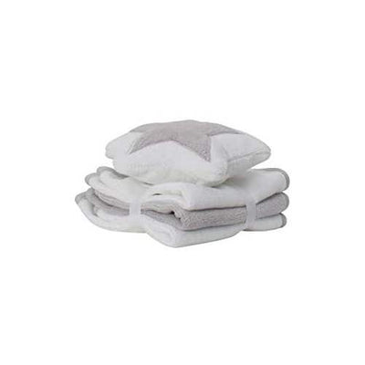 Playgro Home Star Mitt And Face Washers - Grey And White