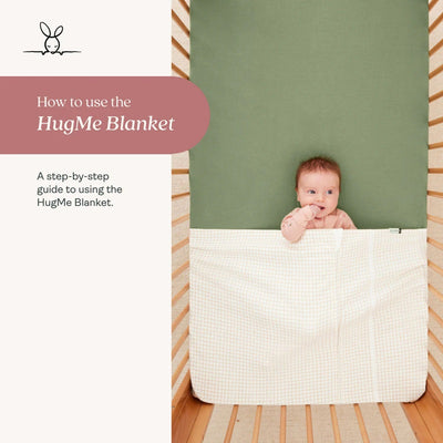 ergoPouch Australia HugMe Blanket 1.0 & 2.5 TOG Bedside Sleeper - Caramel Grid