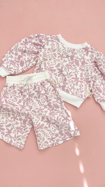 Kapow Kids Lavender Puff Sweater