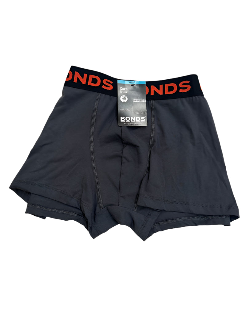 Bonds Men's Core Trunk - Charcoal/Razzle Orange