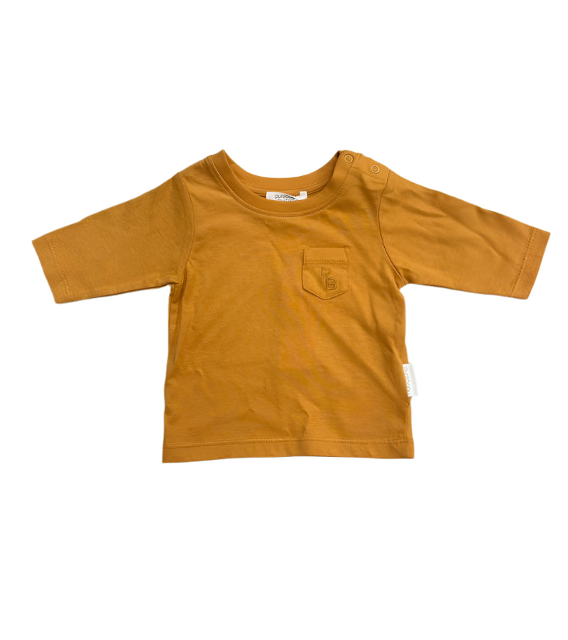 Purebaby Basic Long Sleeve Tee - Honey