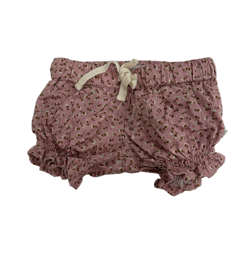 Dukes The Brand Bloom Shirred Bloomers - Dusty Pink With Floral Print