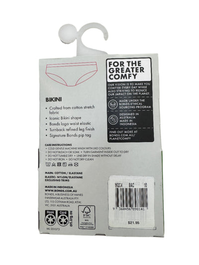 Bonds Womens Everyday Bikini 3 Pack - Black
