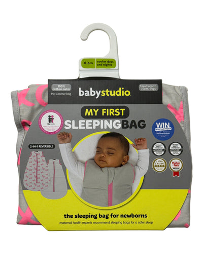 Baby Studio My First Sleeping Bag Summer Version - Kiss n Hugs Pink