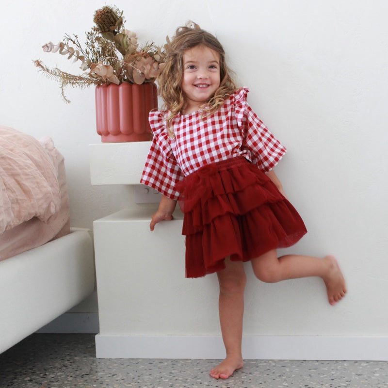 Dukes The Brand Red Burgundy Tutu