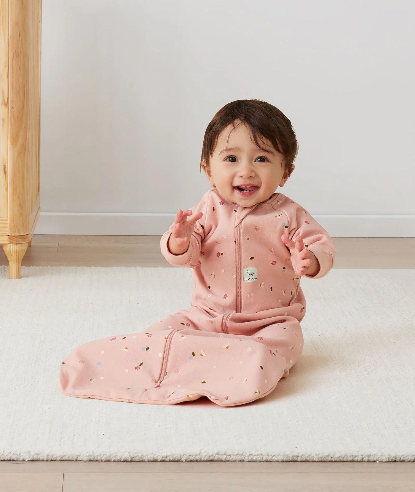 ergoPouch Australia Jersey Long Sleeve Sleeping Bag 1.0 TOG - Daisies