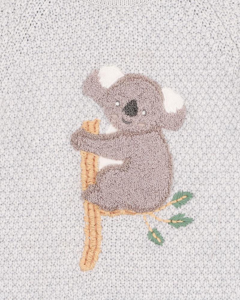 Bebe By Minihaha Bailey Koala Knitted Romper