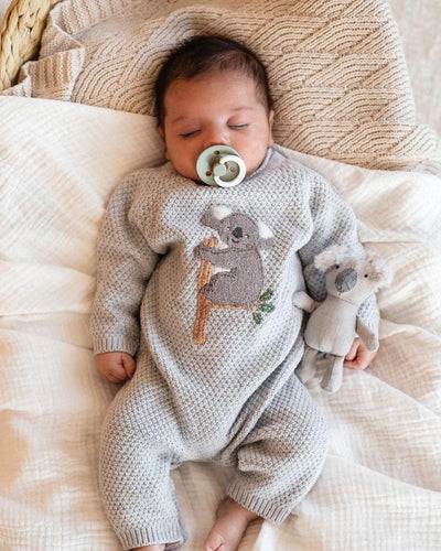Bebe By Minihaha Bailey Koala Knitted Romper