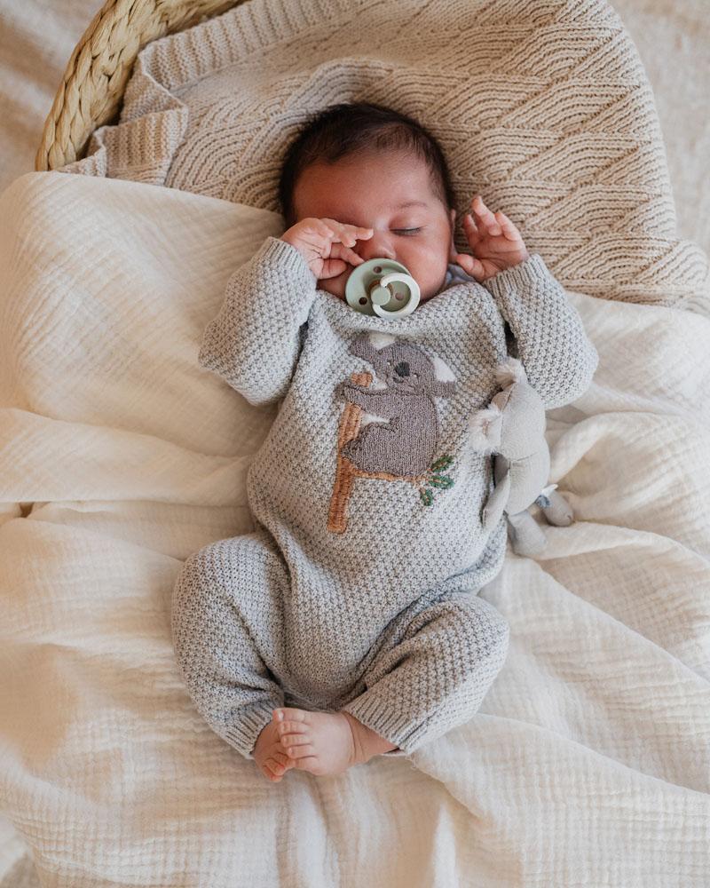 Bebe By Minihaha Bailey Koala Knitted Romper