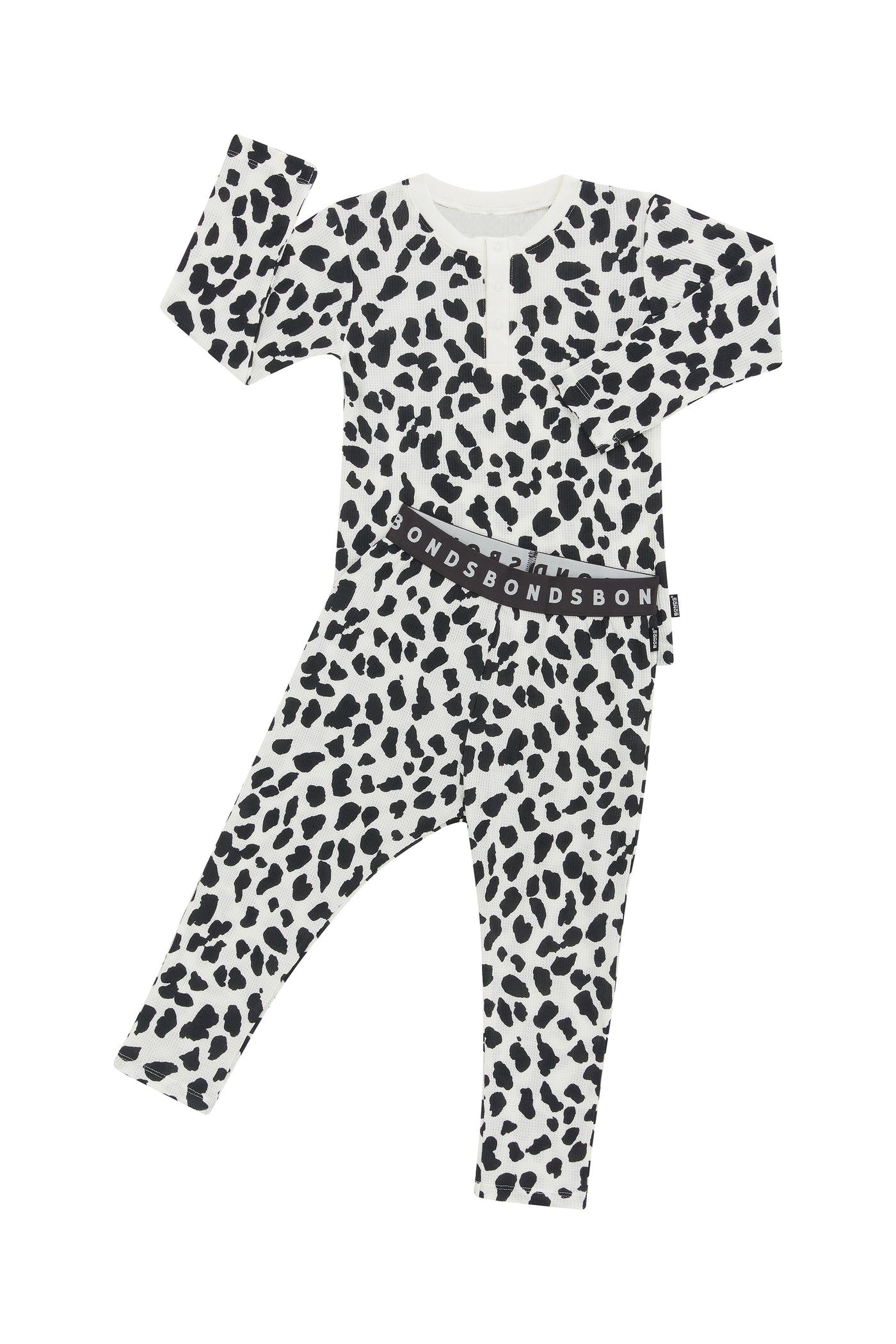 Bonds Kids Long Sleeve Waffle Sleep Set - Leopard Print