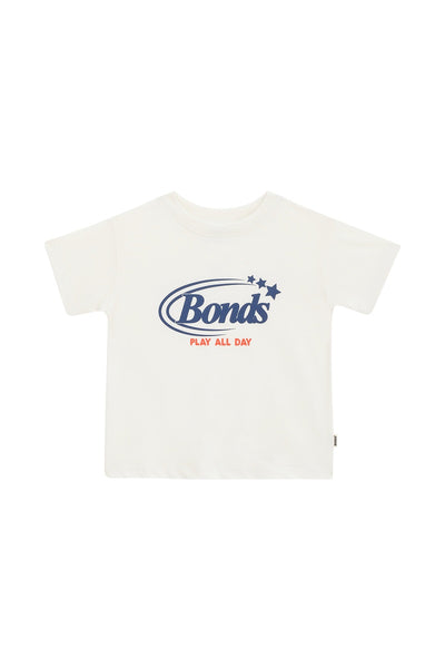 Bonds Kids Short Sleeve Crew Tee - Play All Day