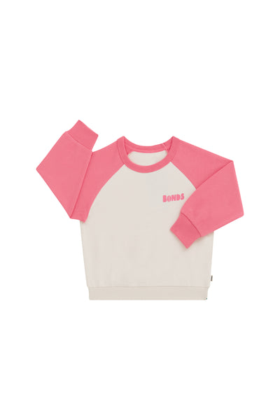 Bonds Kids Soft Threads Pullover - Harajuku & Macadamia