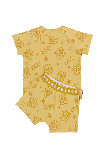 Bonds Kids Tee Sleep Set - No Sleep Club Mustard