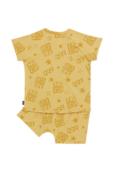 Bonds Kids Tee Sleep Set - No Sleep Club Mustard