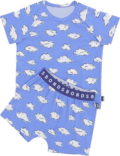 Bonds Kids Tee Sleep Set - Dreamy Crayon Clouds