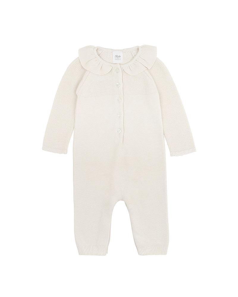 Bebe By Minihaha Molly Tofu Collared Knitted Romper
