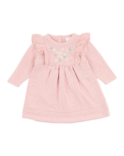 Bebe By Minihaha Nancy Knitted Dress - Pale Pink Marl