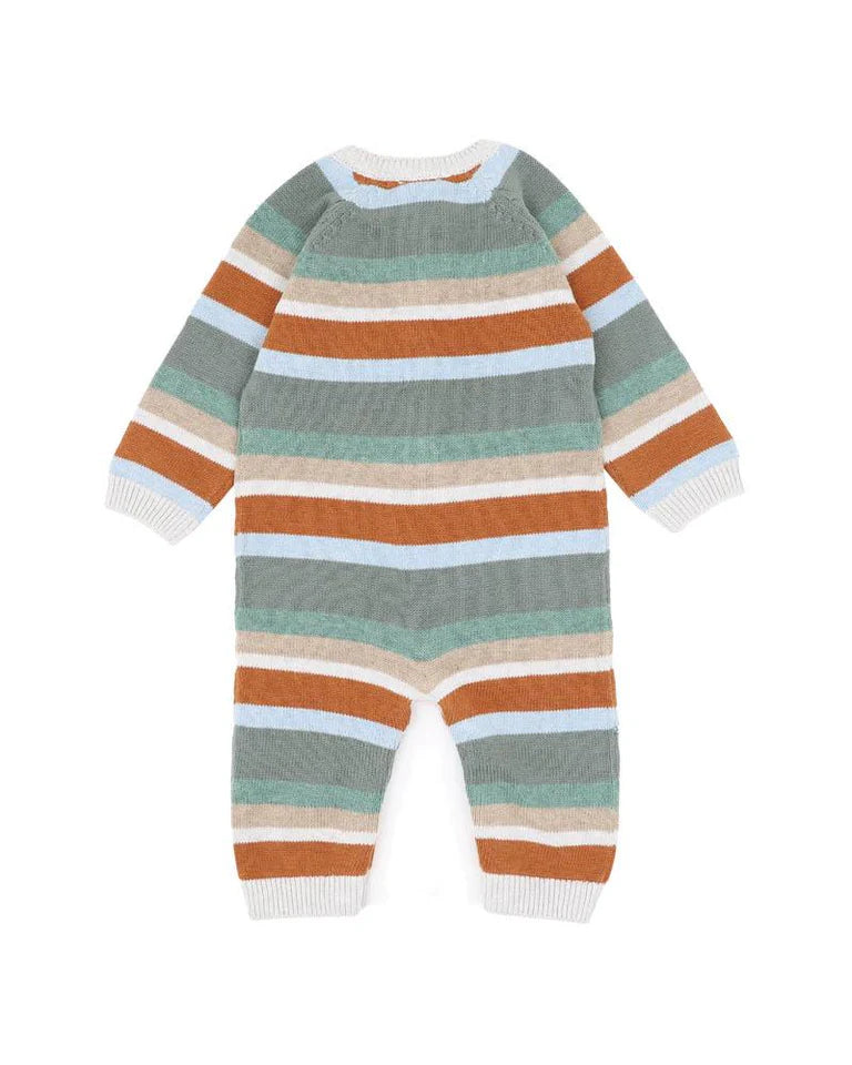 Bebe By Minihaha Mateo Stripe Knitted Romper