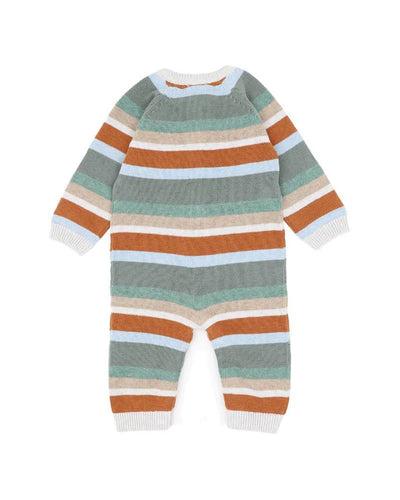 Bebe By Minihaha Mateo Stripe Knitted Romper