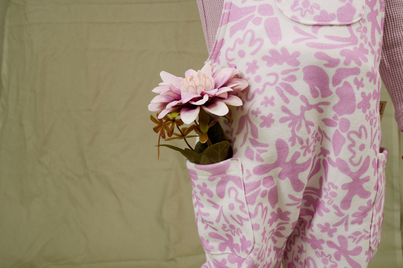 Kapow Kids Lavender Fleece Overalls